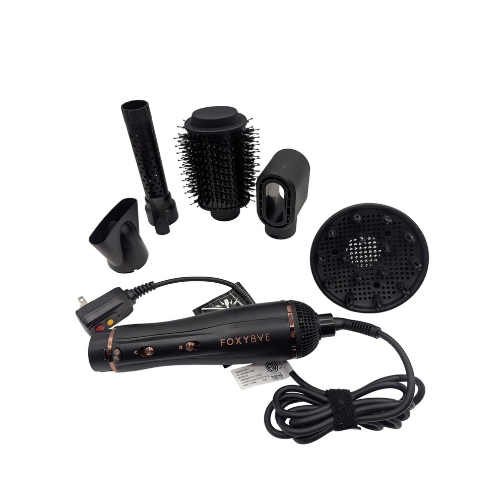 FoxyBae Rose Gold 5-in-1 Interchangeable Blow Dry Brush MultiStyler MS-D05 1000W
